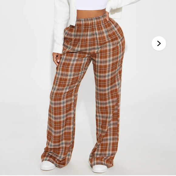 Brown wide leg pants - Picture 1 of 7